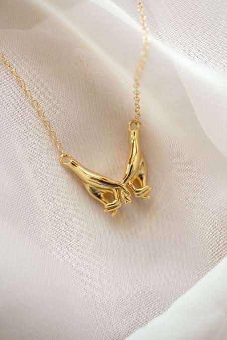 Gold Pinky Promise Necklace