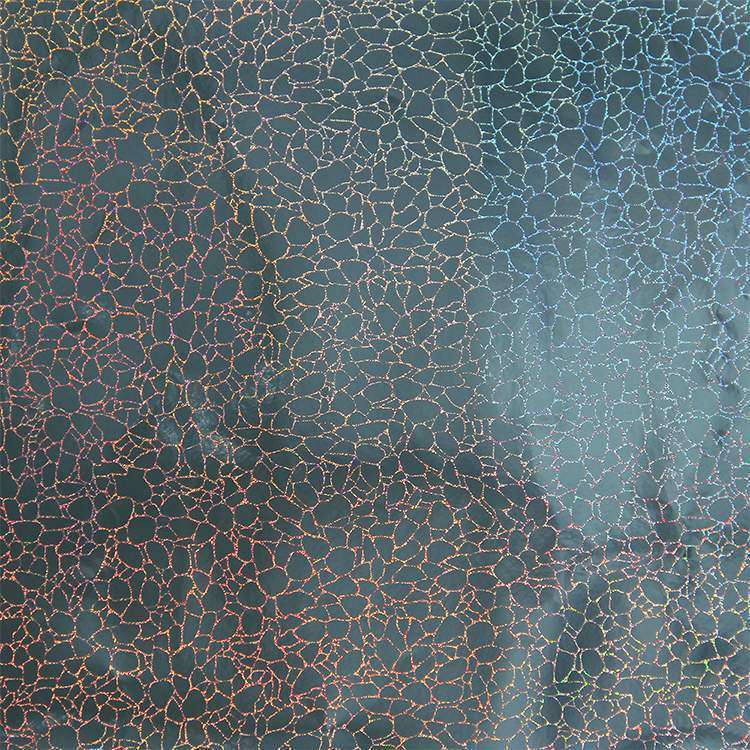 Holographic Crack Pattern Craft Vinyl Black