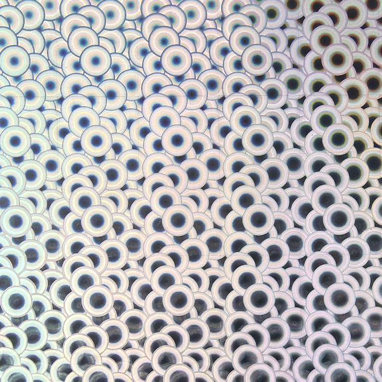 Holographic Bubble self adhesive craft sticker vinyl -Silver