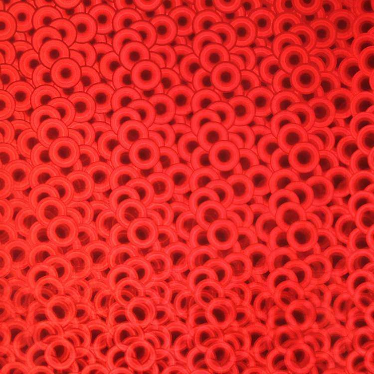 Holographic Bubble self adhesive craft sticker vinyl - Red