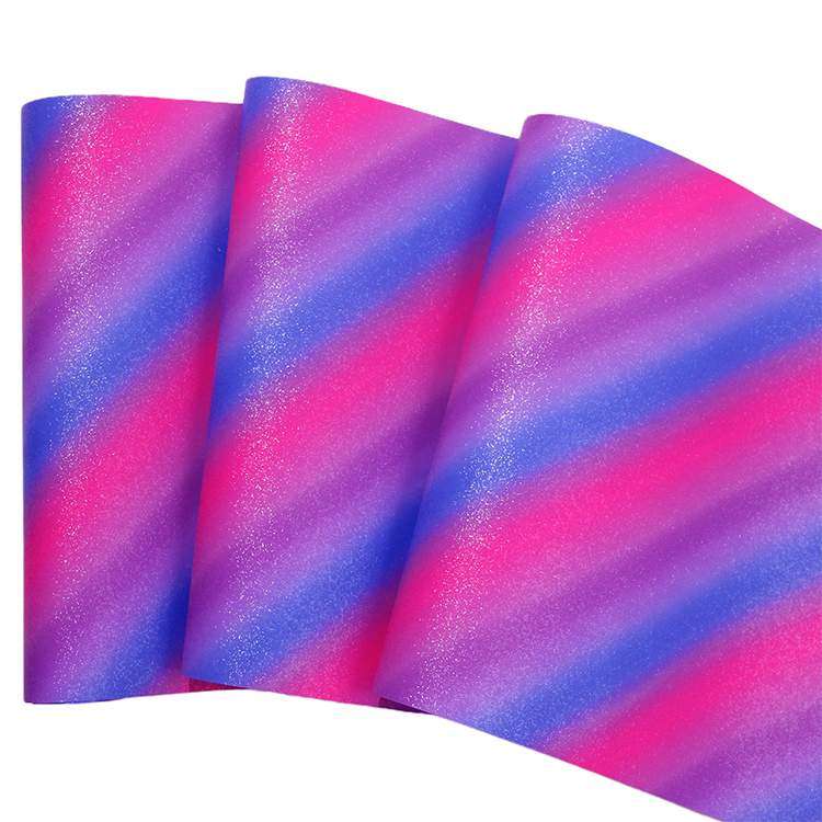 Rainbow Glitter Adheisve craft vinyl - Pink/ Blue/ Purple