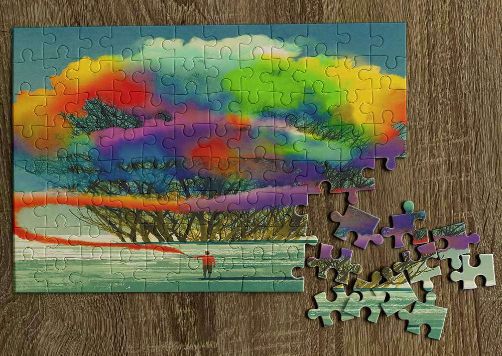 Hard Puzzle, White Surface