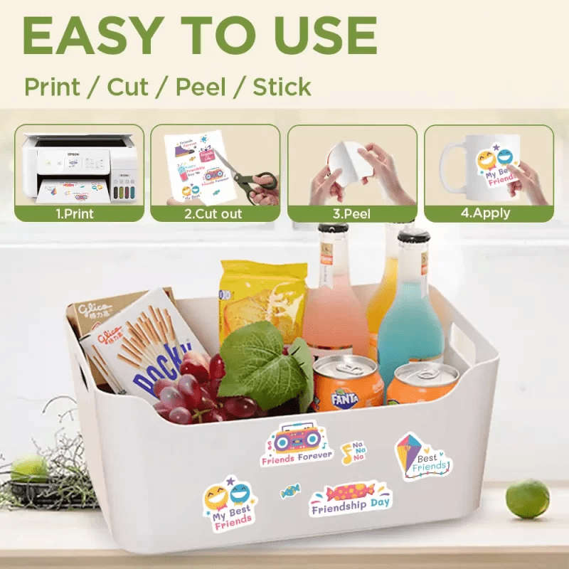 MeColour PP Matte Printable Sticky vinyl (Inkjet)