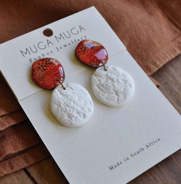 Fiery Earth Round Dangles