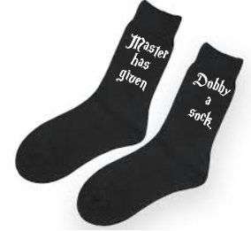 Harry Potter Dobby novelty socks Dobby is a free elf