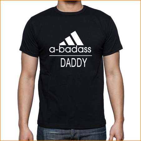 A Badass Daddy cotton T-shirt Great Fathers Day gift - Large 0.08kg