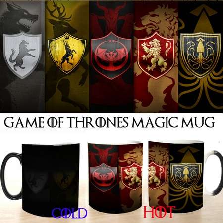 Game of thrones houses colour changing magic mug - 0.31kg