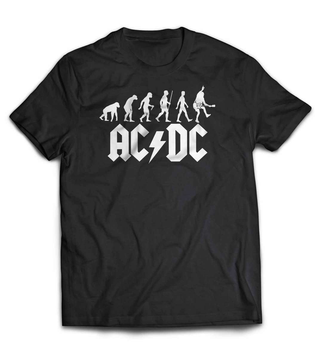 ACDC evolution of rock Cotton T-shirt Angus Young - Medium 0.80kg
