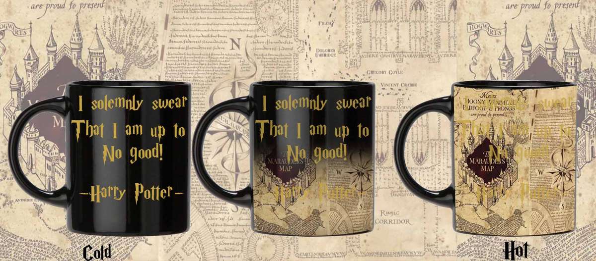 Harry potter Marauders Map heat activated magic mug - 0.08kg