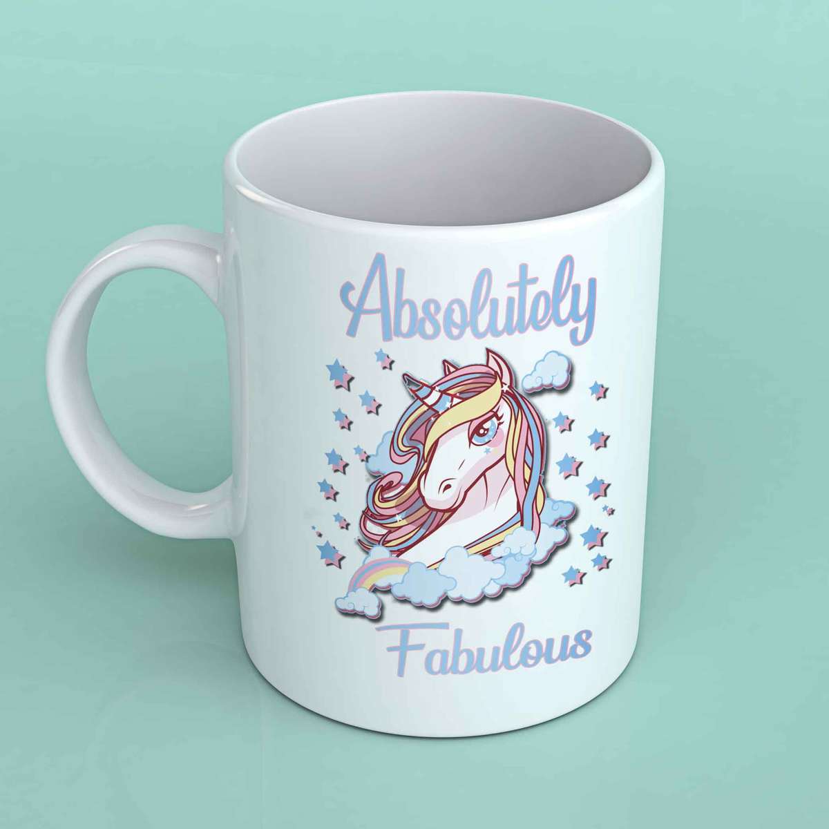 Absolutely fabulous unicorn coffee mug