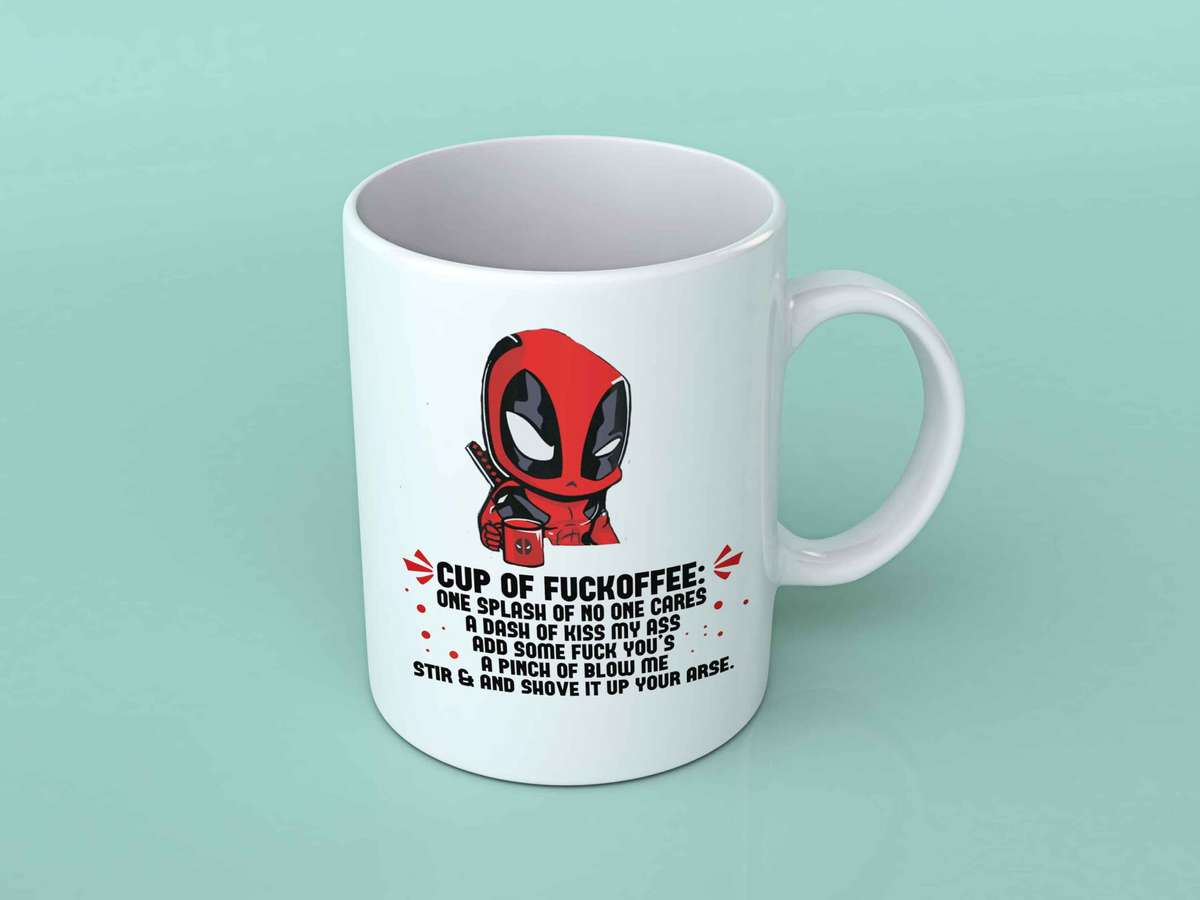 Deadpool cup of fuckoffee coffee mug