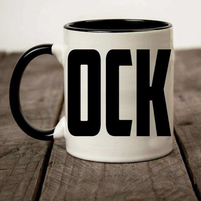Cock black and white coffee mug - Std mug