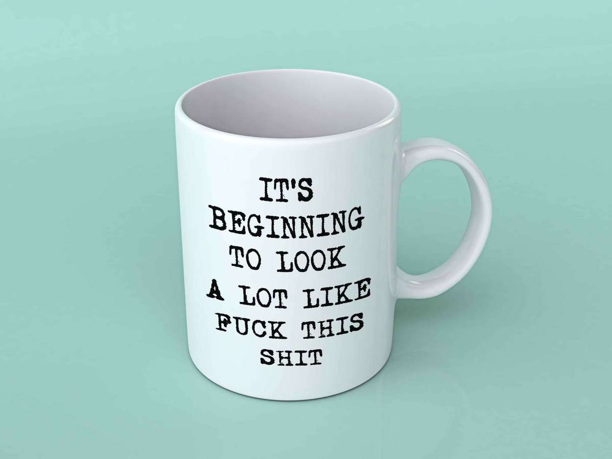It's beginning to look a lot like fuck this shit coffee mug - magic mug