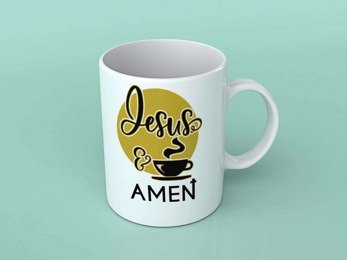 Jesus and Amen Coffee mug - Std mug | jumbo mug | Magic mug