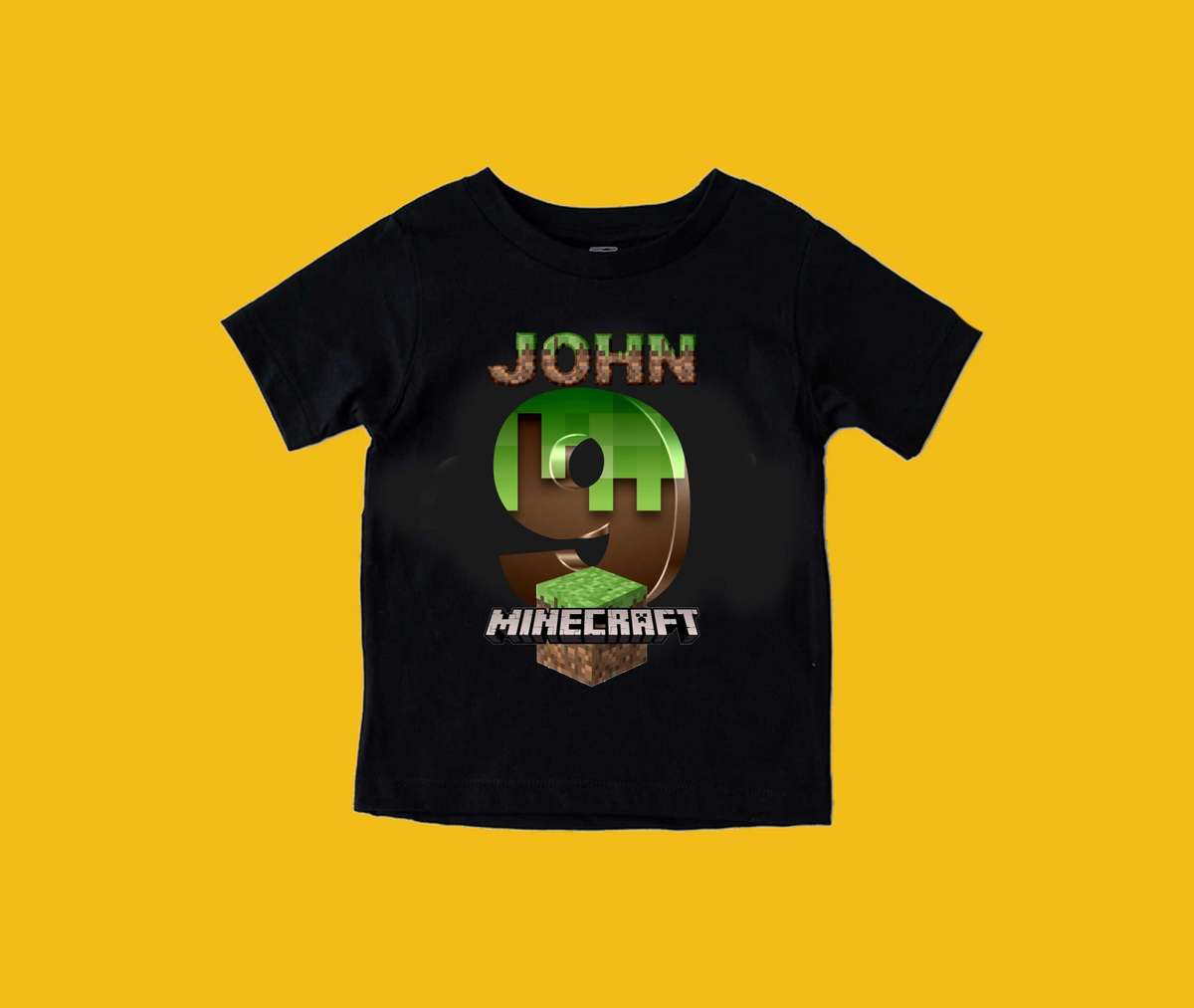 Minecraft Custom Birthday shirt 2