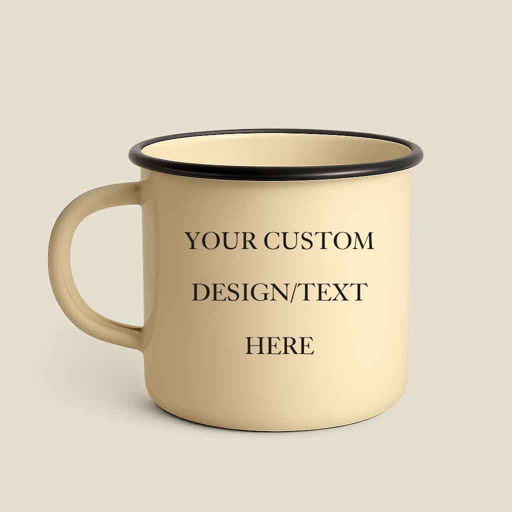 Customised enamel mug