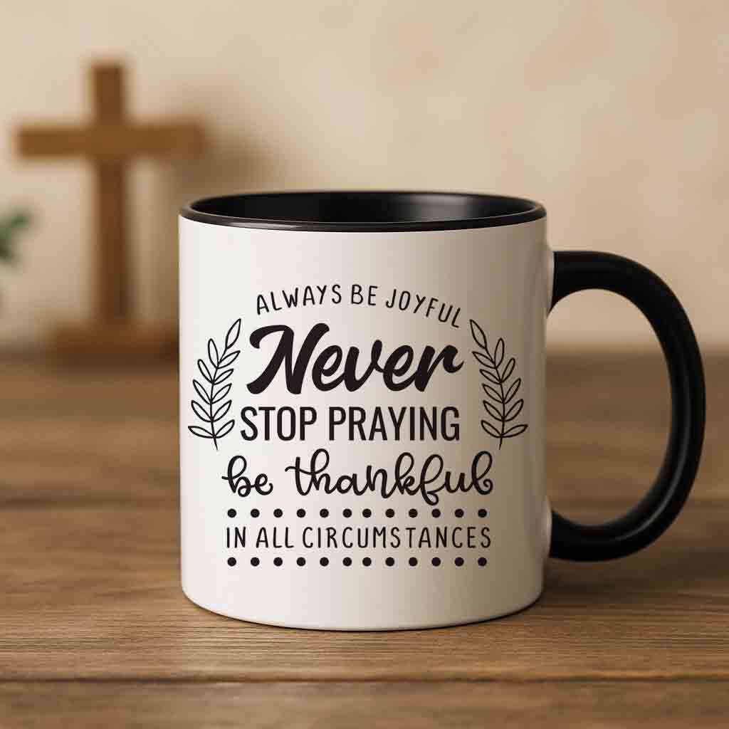 Always be joyful coffee mug