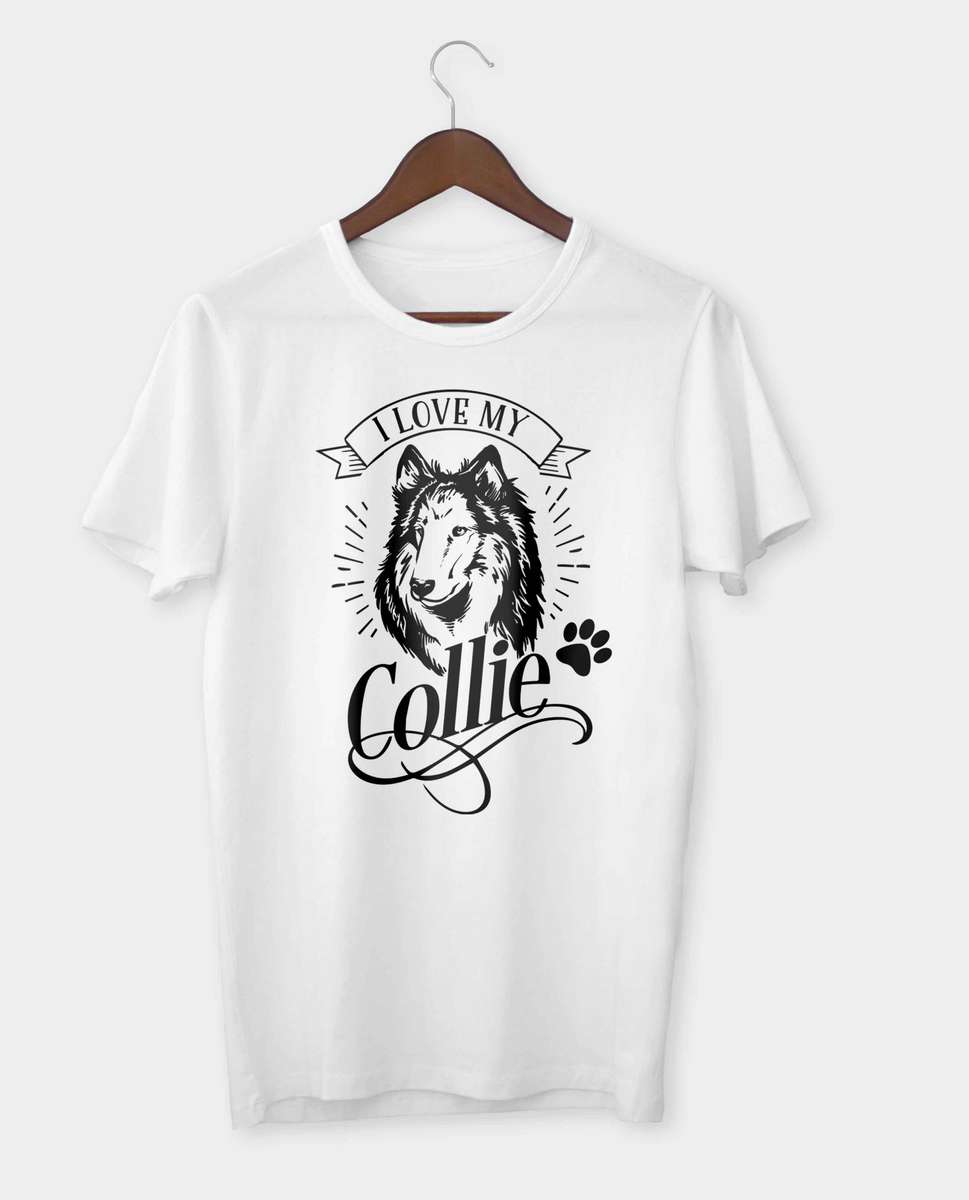 Collie T-Shirt  I Love My Collie | Dog Lover Gift