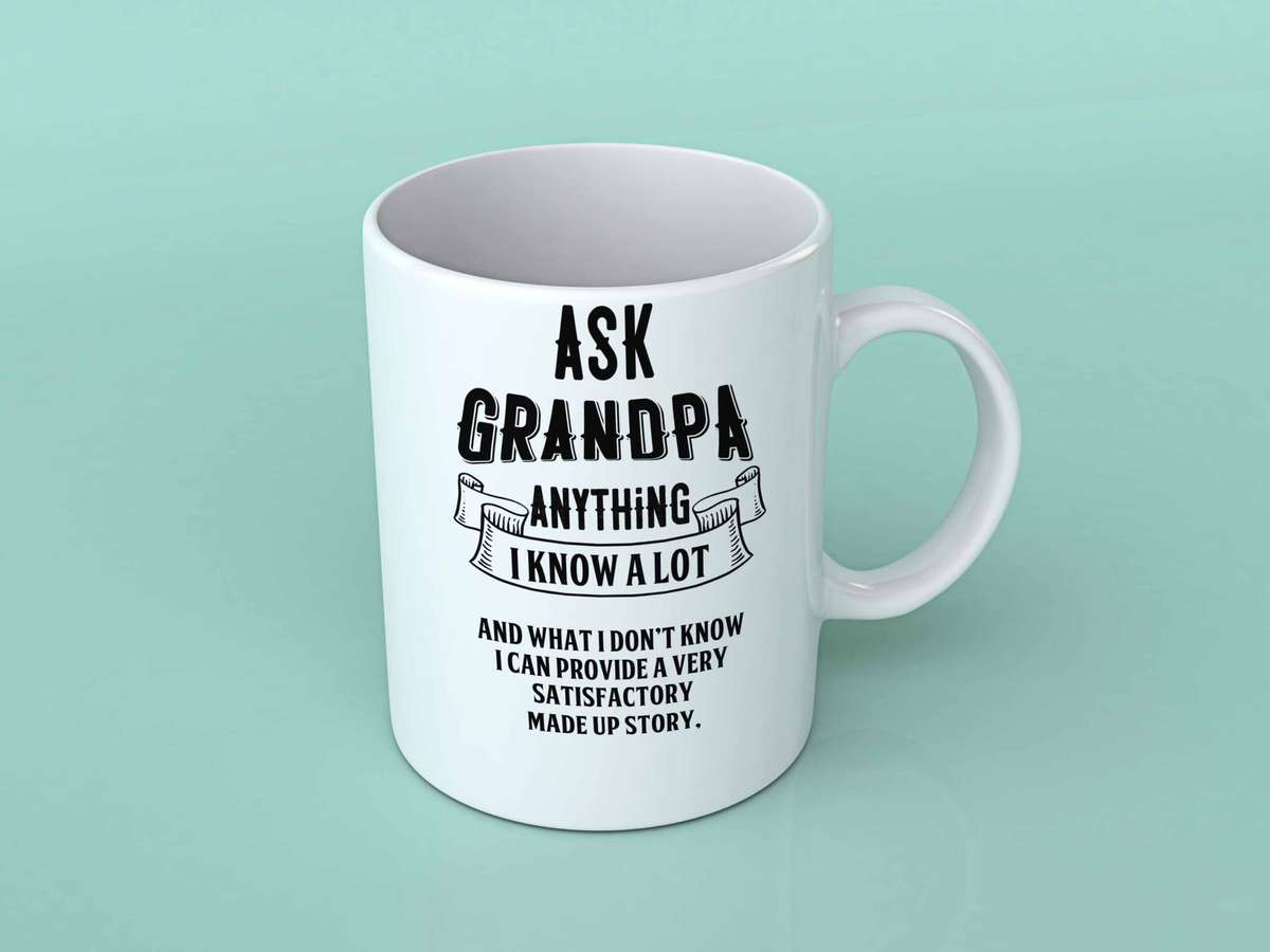 Ask Grandpa anything coffee mug
