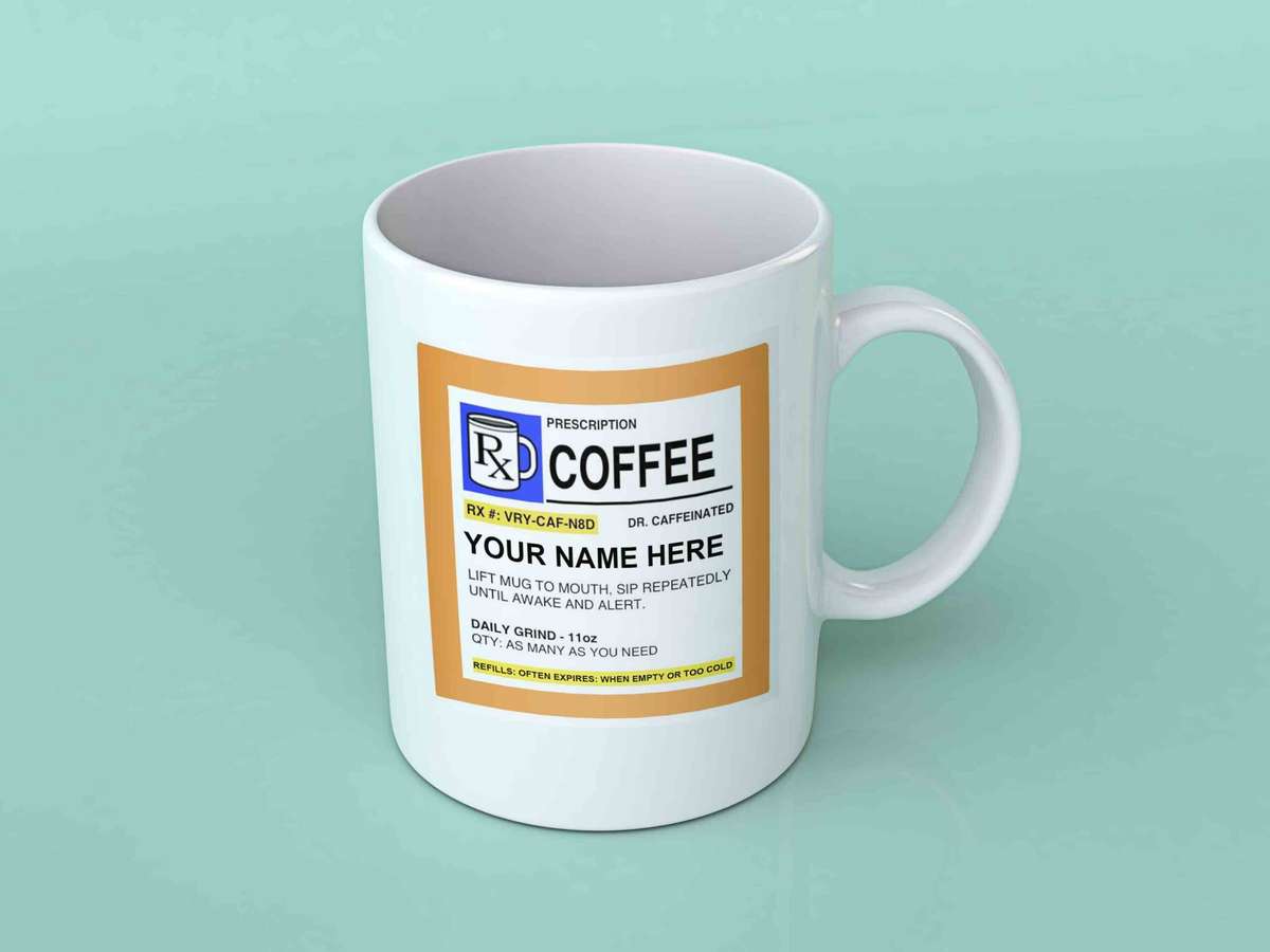 Personalised Prescription coffee mug
