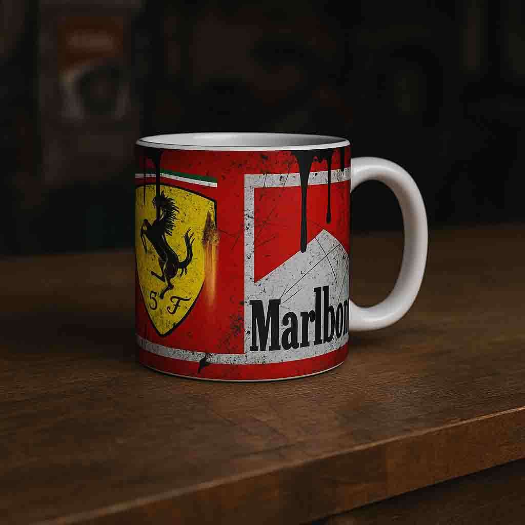 Messy oil Ferrari 2 Coffee mug