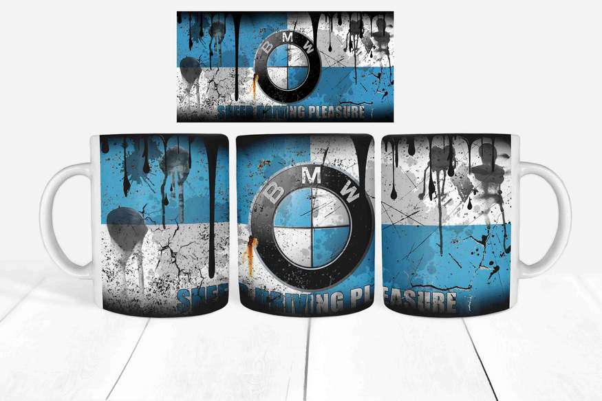 Messy oil BMW Coffee mug