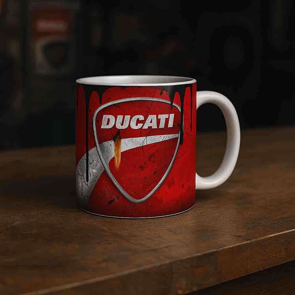 Ducati 2 dirty oil coffee mug