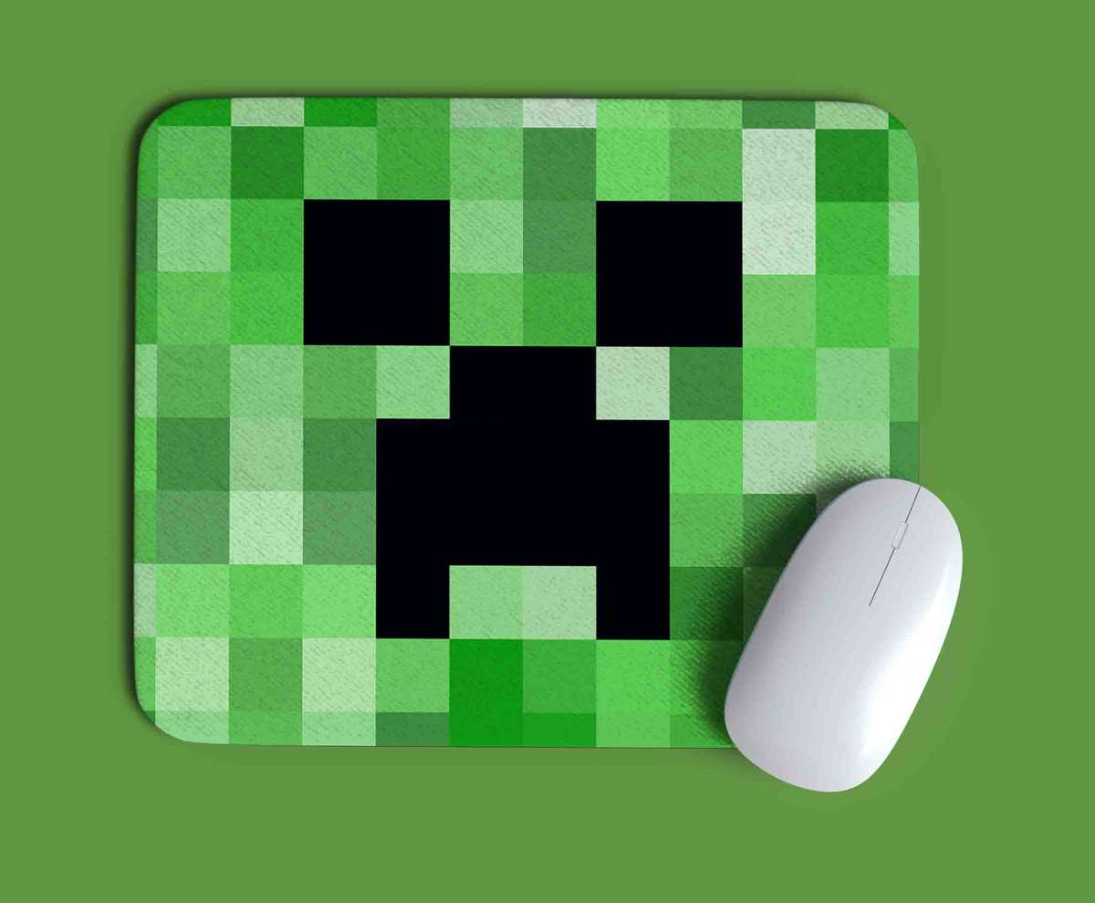 Minecraft creeper mouse pad