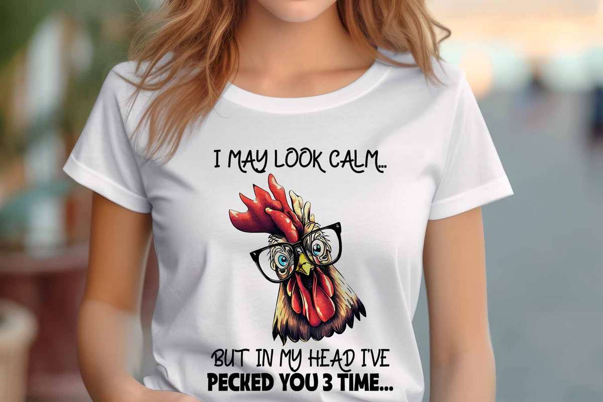 I may look calm Ladies T-shirt