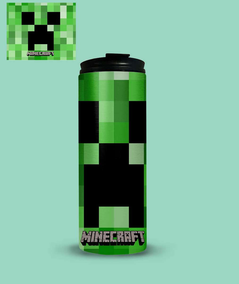 Minecraft Creeper water bottle