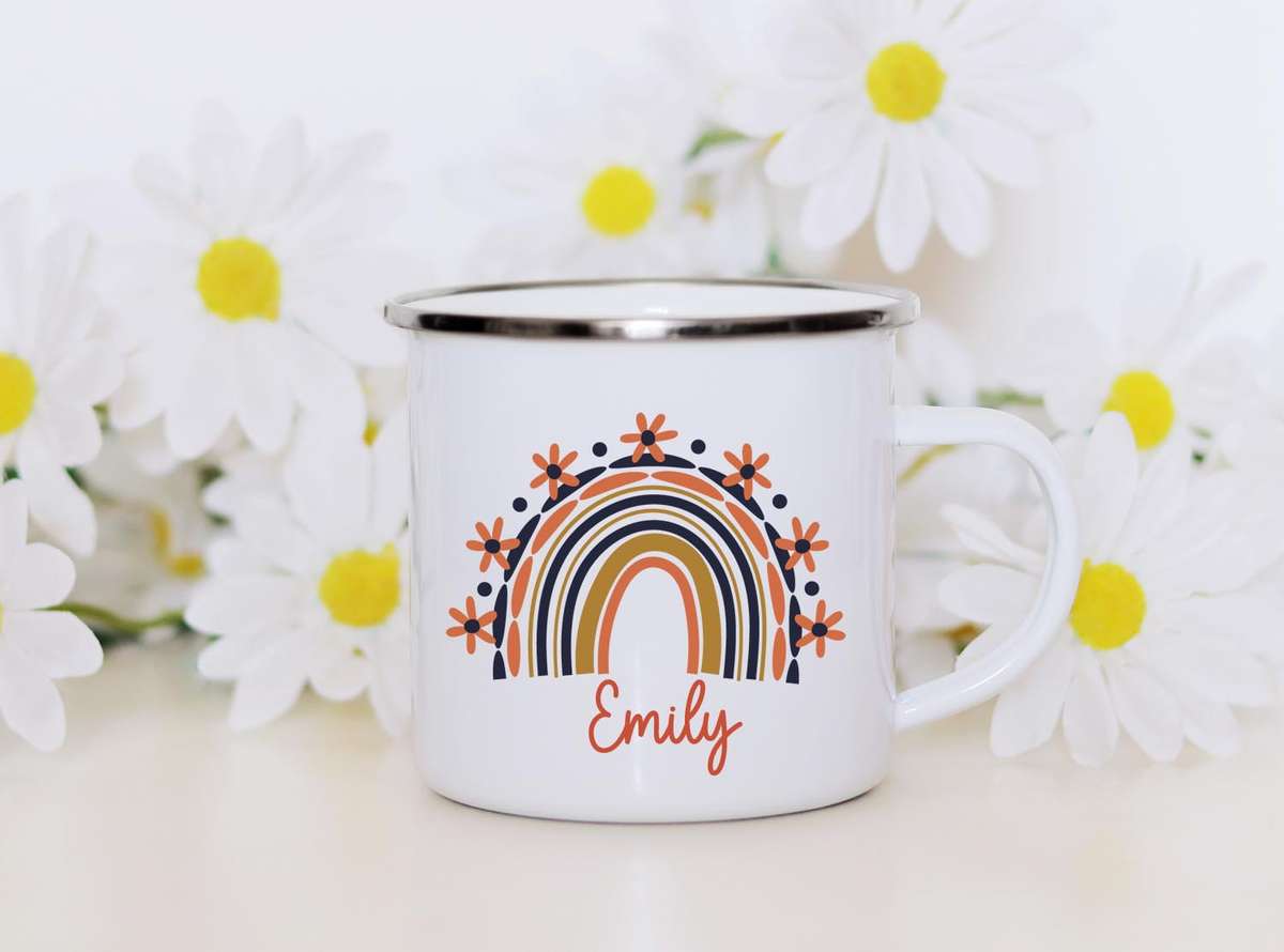 Boho personalised rainbow mug 6