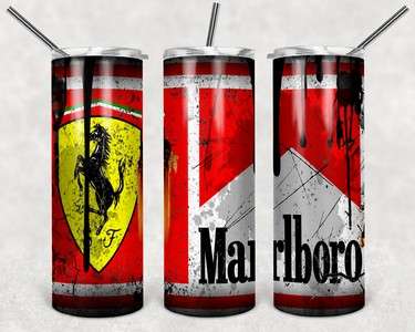 car skinny tumbler Ferrari