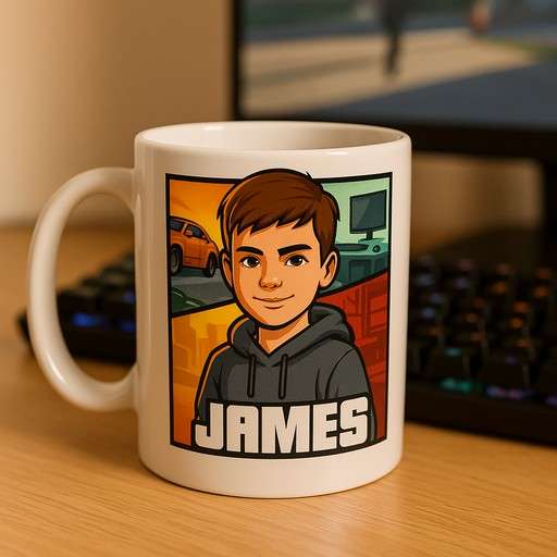 Personalised Mug Cartoon South Africa  Custom Portrait Gift