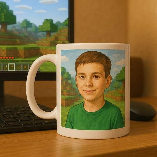 Personalised Mug Cartoon South Africa  Custom Portrait Gift