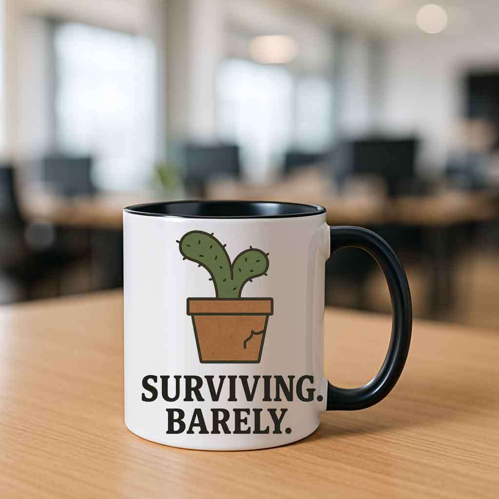 Surviving Barely mug