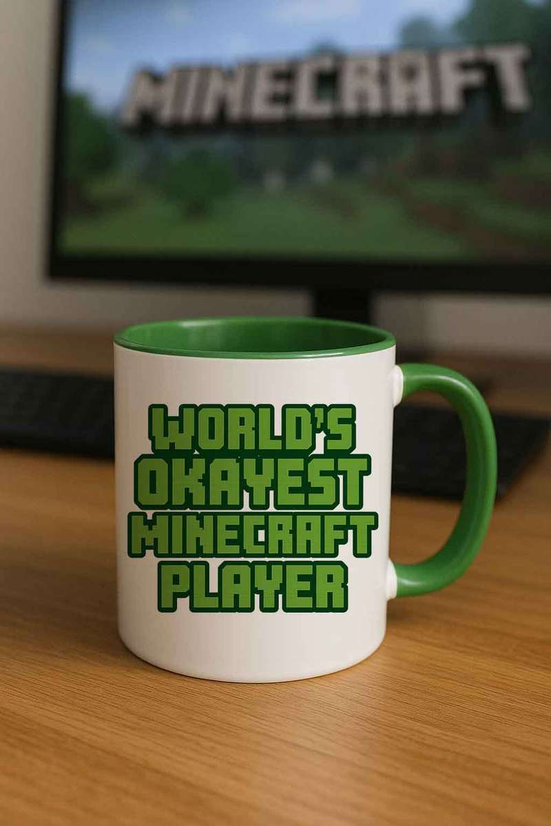 Worlds Okayest Minecraft Player Mug