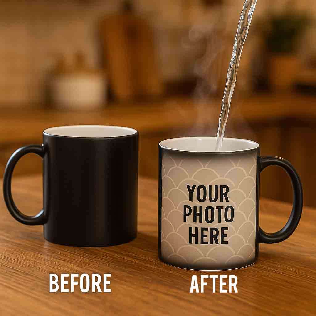 Personalised Magic Mug  Heat Reveal Custom Mug