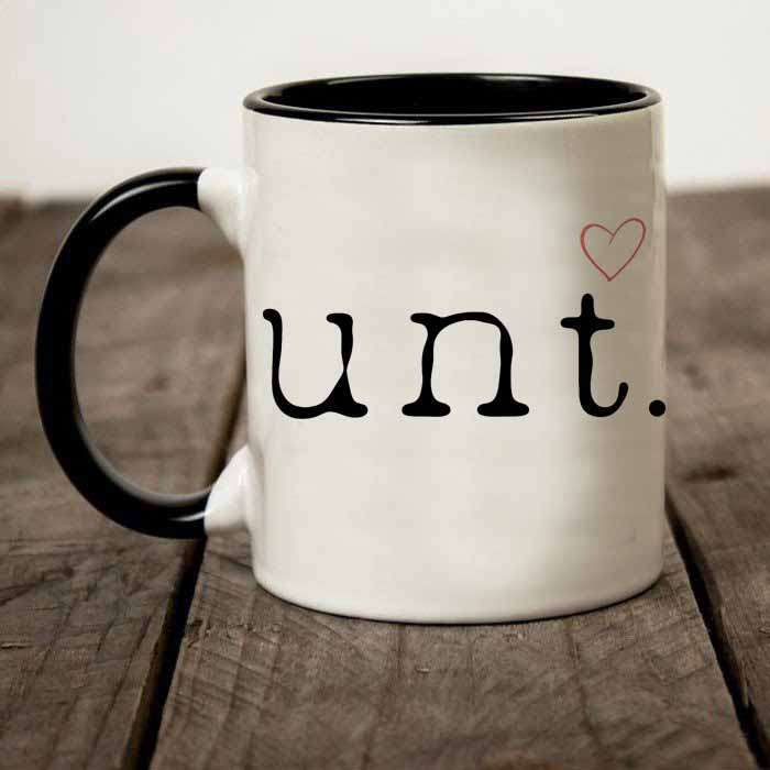 Cunt mug and heart