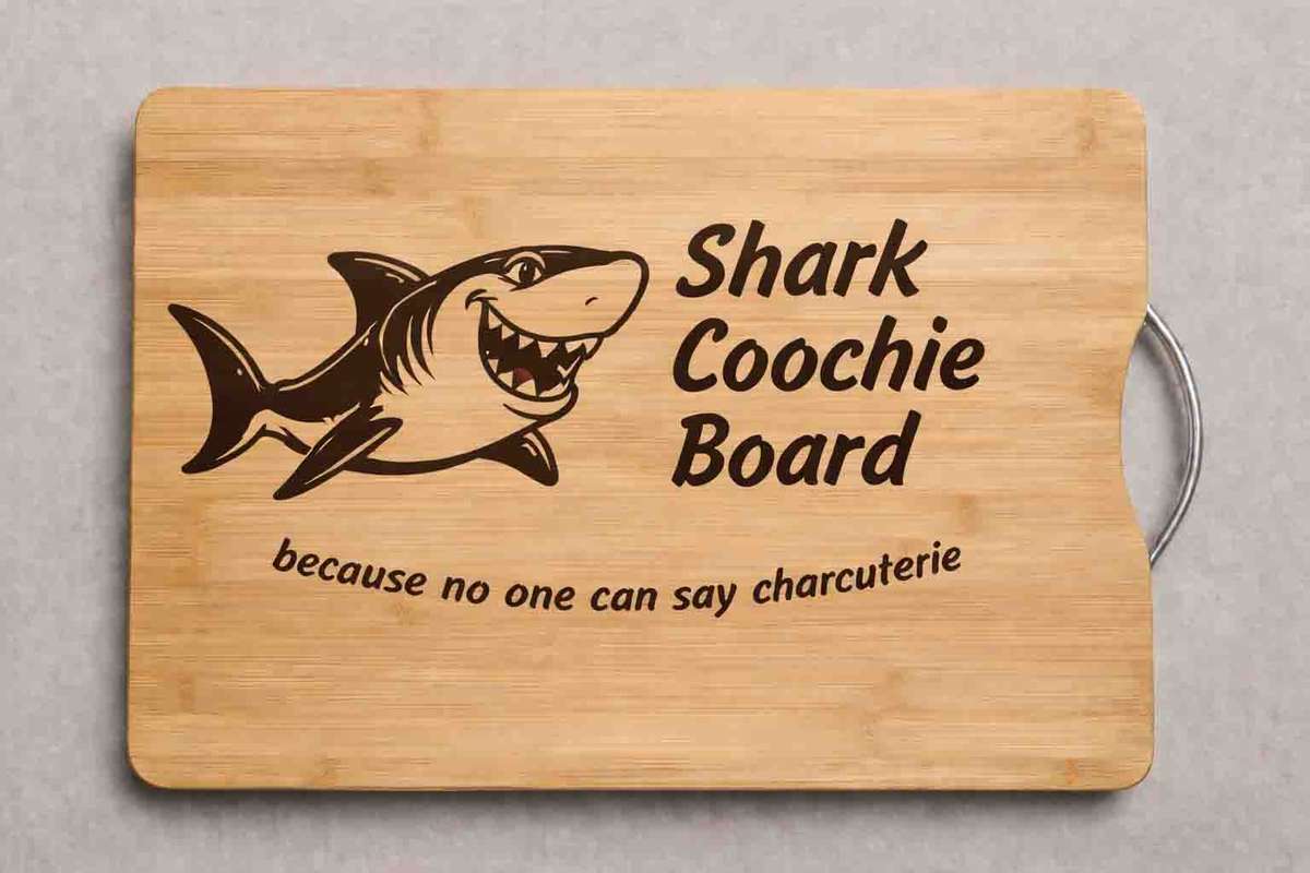 Cutting board- Shark Coochie