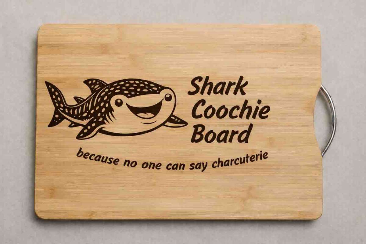 Cutting board- Shark Coochie