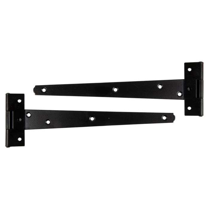BULK PACK 10 X KAUFMANN TEE HINGE BLACK JAPAN LD 250MM PAIR