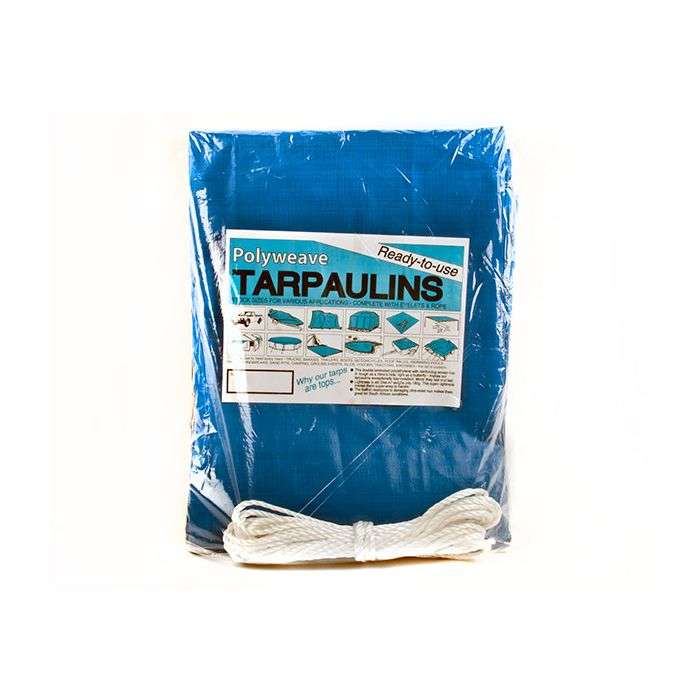 PROTARP POLYWEAVE TARPAULIN 180G 6X9M BLUE