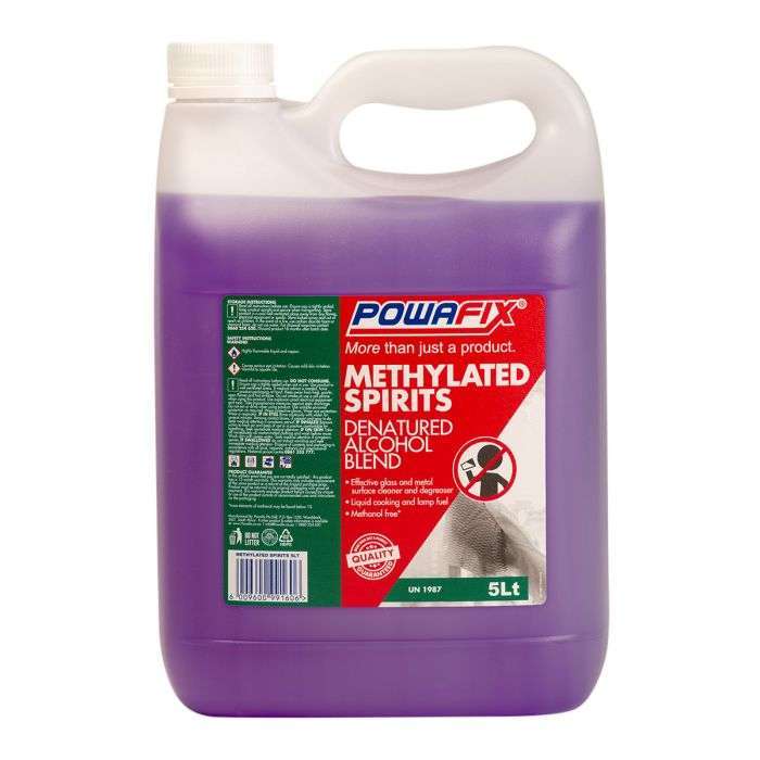 BULK PACK 4 X POWAFIX METHYLATED SPIRITS 5L