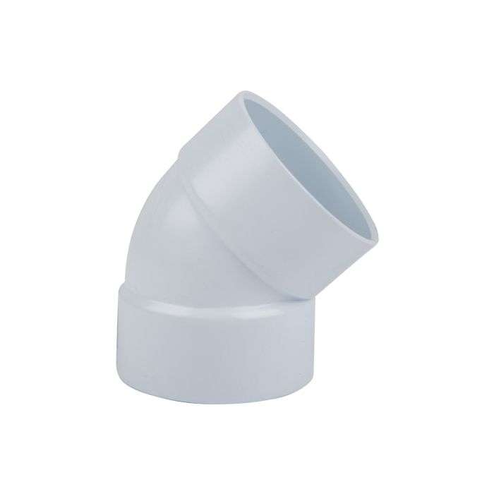 WASTE BEND 45DEG SV PL 50MM SABS