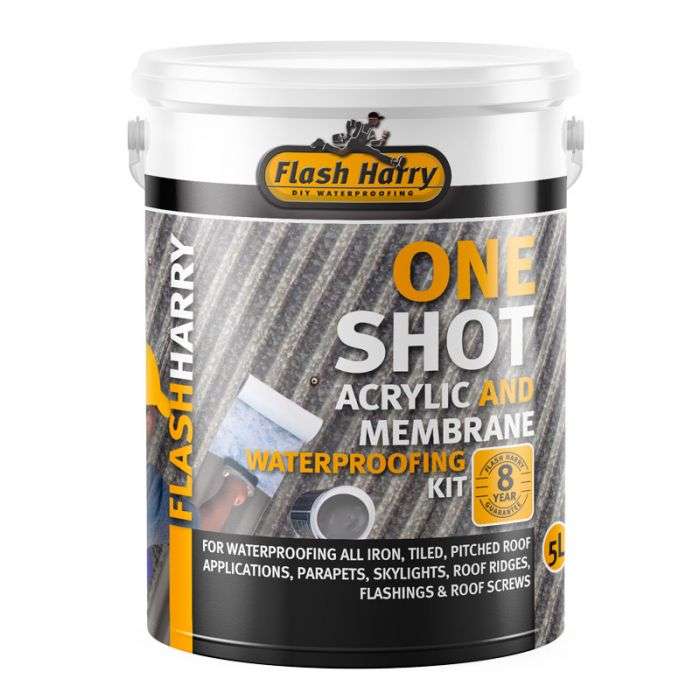 FLASH HARRY WATERPROOFING ONE SHOT 5L BURG +10M MBRN