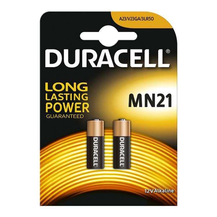 DURACELL BATTERY ALKALINE MN21 2 PK