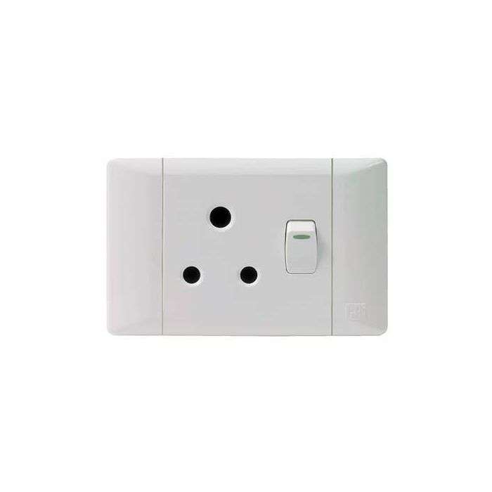 CBI PLUG SWITCH HORIZONTAL 2X4 WHITE