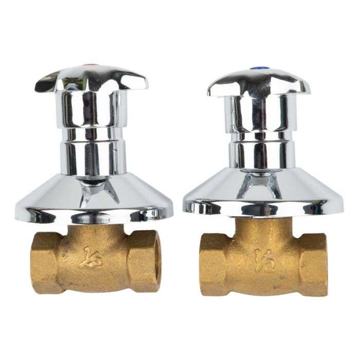 BULK PACK 2 X TAP CROSS IMPORT STOP UNDERTILE FXF 1/2