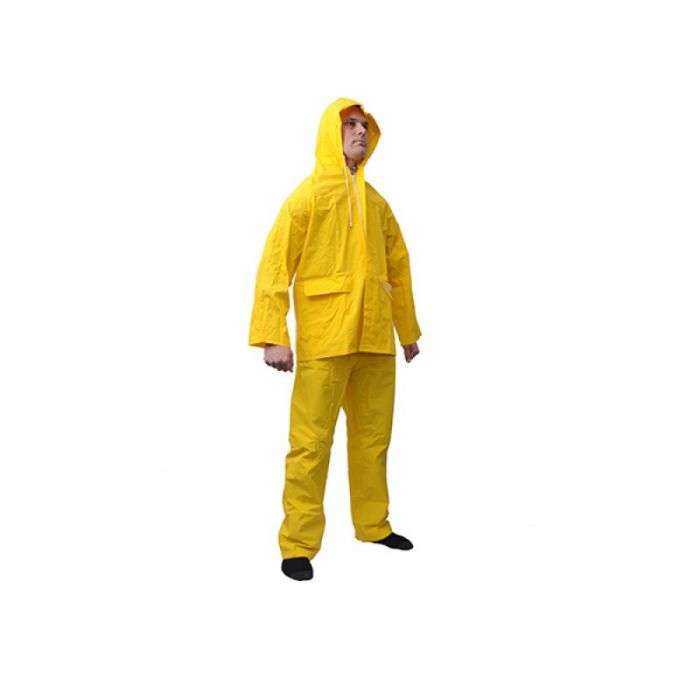 SKUDO ELITE RAIN SUIT 2PIECE RUBBERISED YELLOW SMALL