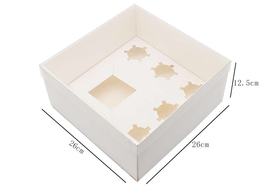 Cupcake Dessert Wrapper Box with Clear Window - 5 Pack